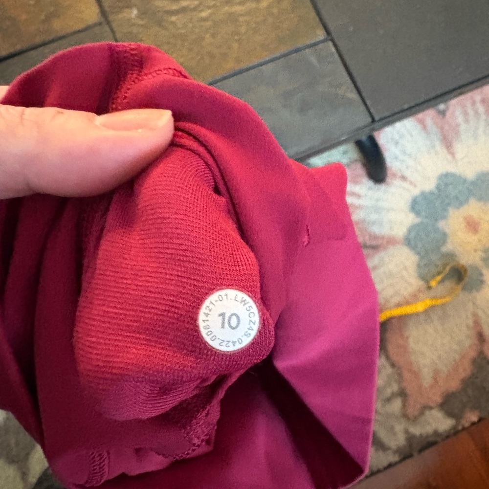 Lululemon Athletica Burgundy Leggings